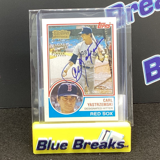 1983 Topps Legends Certified Autograph Issue Carl Yastrzemski #550 Red Sox
