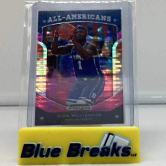 2019 Panini Prizm All-Americans Zion Williamson #100 Pelicans