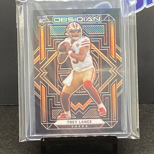 2021 Panini Obsidian Electric Etch Orange Trey Lance 39/75 104