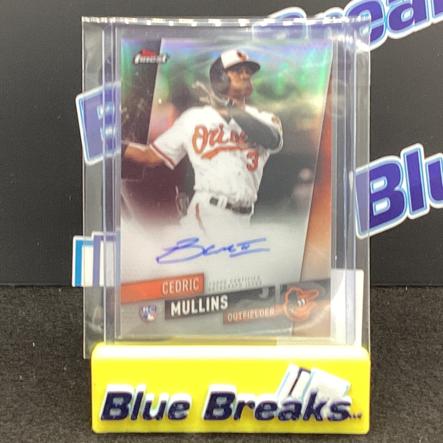 2019 Topps Finest Autographed Card Cedric Mullins FA-CM