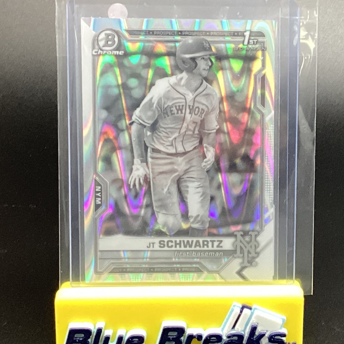 2021 Bowman Chrome 1st Black & White Ray Wave JT Schwartz BDC-61