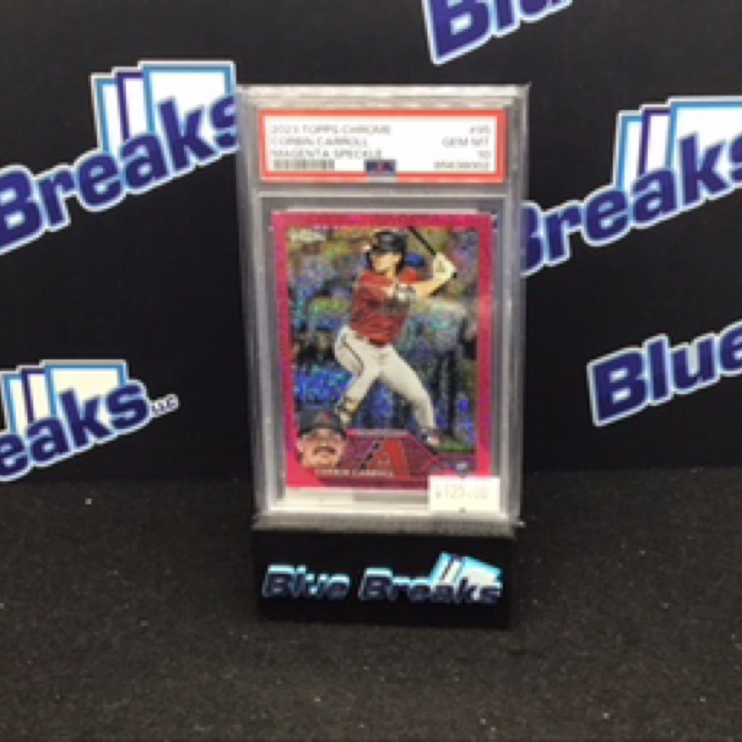 2023 Topps Chrome Magenta Speckle Corbin Carroll #95 PSA 10 Diamondbacks