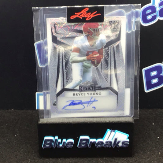 2021 Leaf Metal Bryce Young auto 4/6 RC #BA-BY1 Panthers