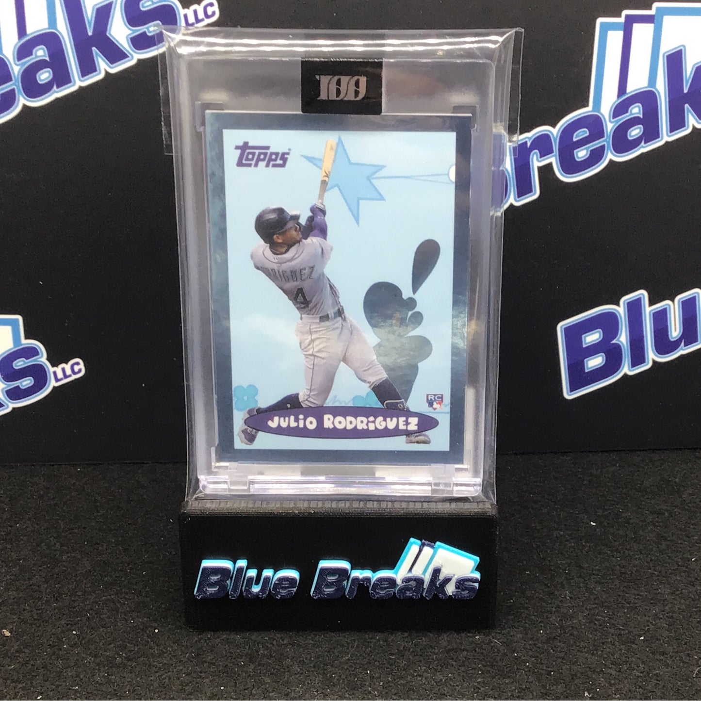 2022 Topps Project 100 Julio Rodriguez Father Steve #53 Mariners