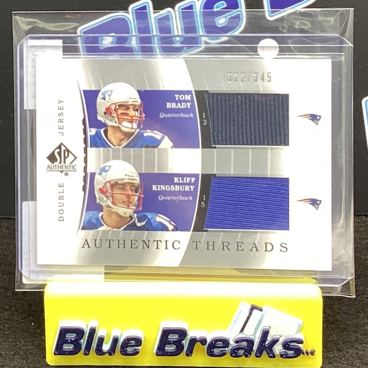 2003 Upper Deck SP Authentic Double Jersey Brady Kingsbury 322/345 #DJC-TB/KK