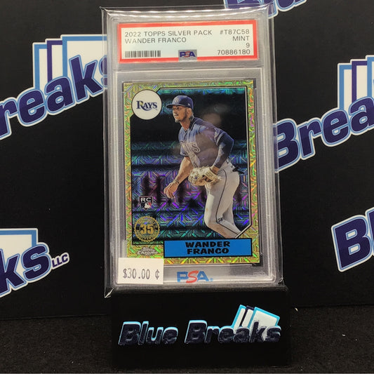 2022 Topps Silver Pack - Wander Franco - PSA 9 - Tampa Bay Rays