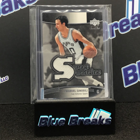 2004 Upper Deck Sweet Swatches Emanuel Ginobili #SW-EG Spurs
