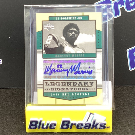 2004 Upper Deck Legendary Signatures Mercury Morris #LS-MM