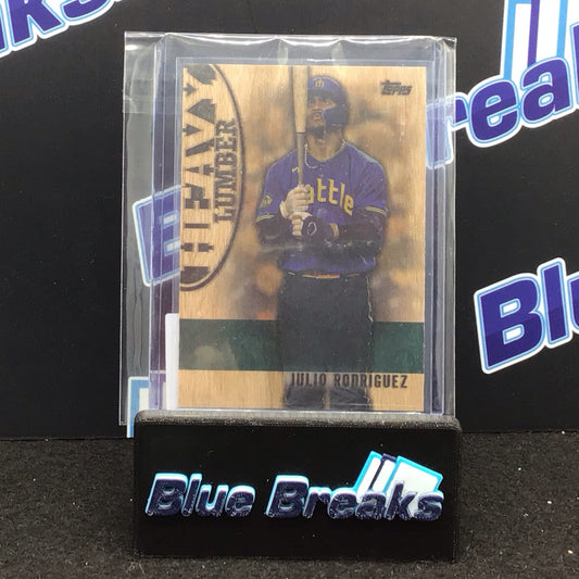 2024 Topps Series 1 Heavy Lumber Julio Rodriguez #HL-2 Mariners