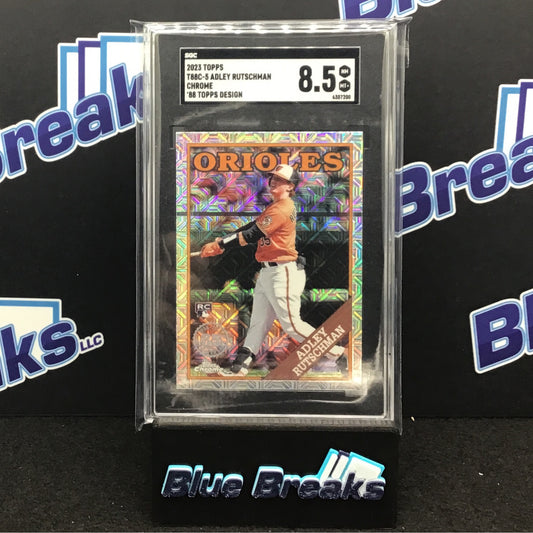 2023 Topps Series One '88 Topps Design Chrome Adley Rutschman #T88C-5 SGC 8.5 Orioles