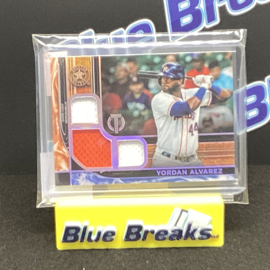 2022 Topps Tribute Triple Relic Yordan Alvarez 087/199