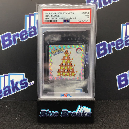 Pokémon Charmander - Series 1 - Bonus Prism Sticker - #PR04 - PSA 7