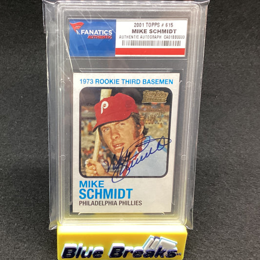 2001 Topps #615 Fanatics - Mike Schmidt Auto