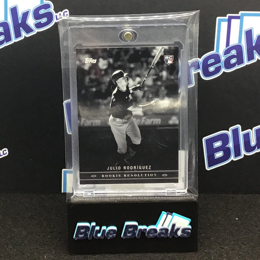 2022 Topps Black & White Rookie Resolution Julio Rodriguez #RR-1 Mariners