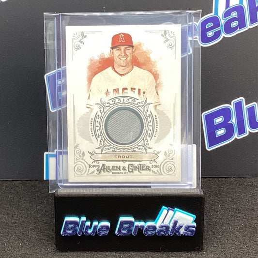 2018 Allen & Ginter Mike Trout relic #FSRB-MT Angels