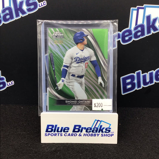2024 Topps Chrome Black green Shohei Ohtani 55/99 #85 Dodgers