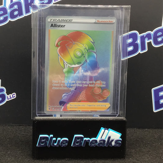 Pokémon Vivid Voltage Allister - Trainer Full Art Rainbow Secret Rare