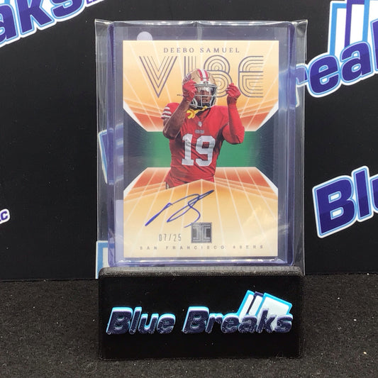 2023 Panini Impeccable Vibe Signatures Deebo Samuel 07/25 #13 49ers