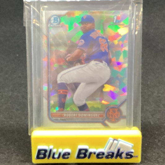 2022 Bowman Chrome 1st Atomic Refractor Robert Dominguez BCP-51 Mets