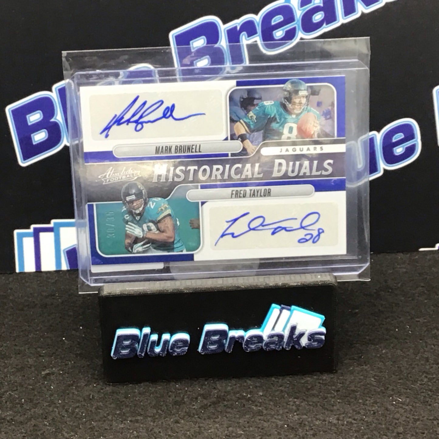 2023 Panini Absolute Historical Duals Brunell Taylor autos 30/35 #HD-JAX Jaguars