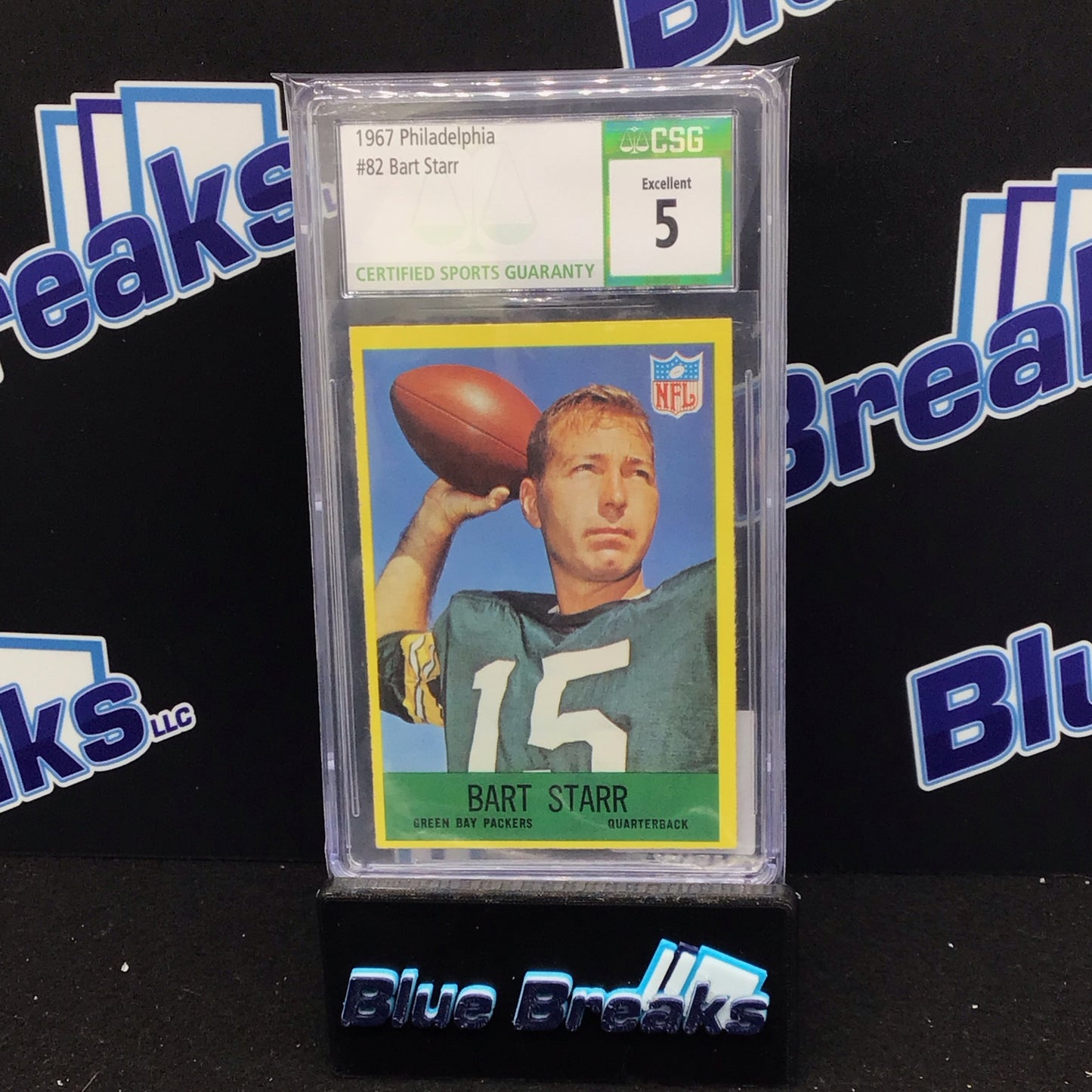1967 Philadelphia Bart Starr #82 CSG 5 Packers