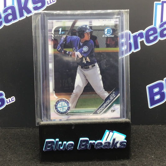 2019 Bowman - Julio Rodriguez - Chrome Bowman 1st - Seattle Mariners