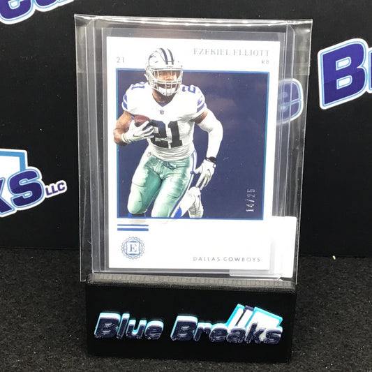 2019 Panini Encased Ezekiel Elliott 14/25 #29 Cowboys