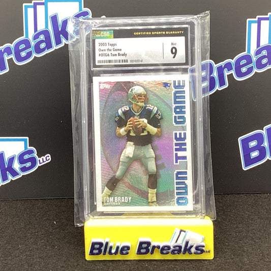 2003 Topps - Tom Brady - New England Patriots - Own The Game - OTG6