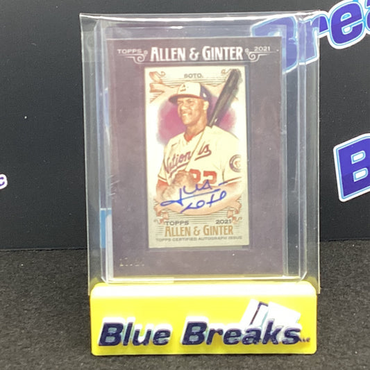 2021 Allen & Ginter Black - Juan Soto auto 17/25