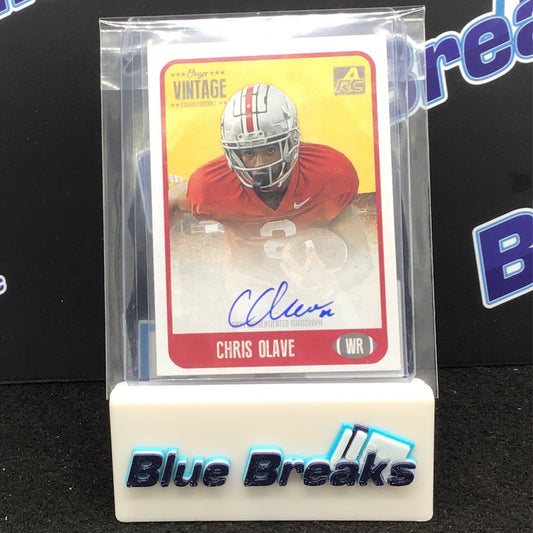 2021 Onyx Vintage Blue Chris Olave auto /400 #CACO Ohio State / Saints