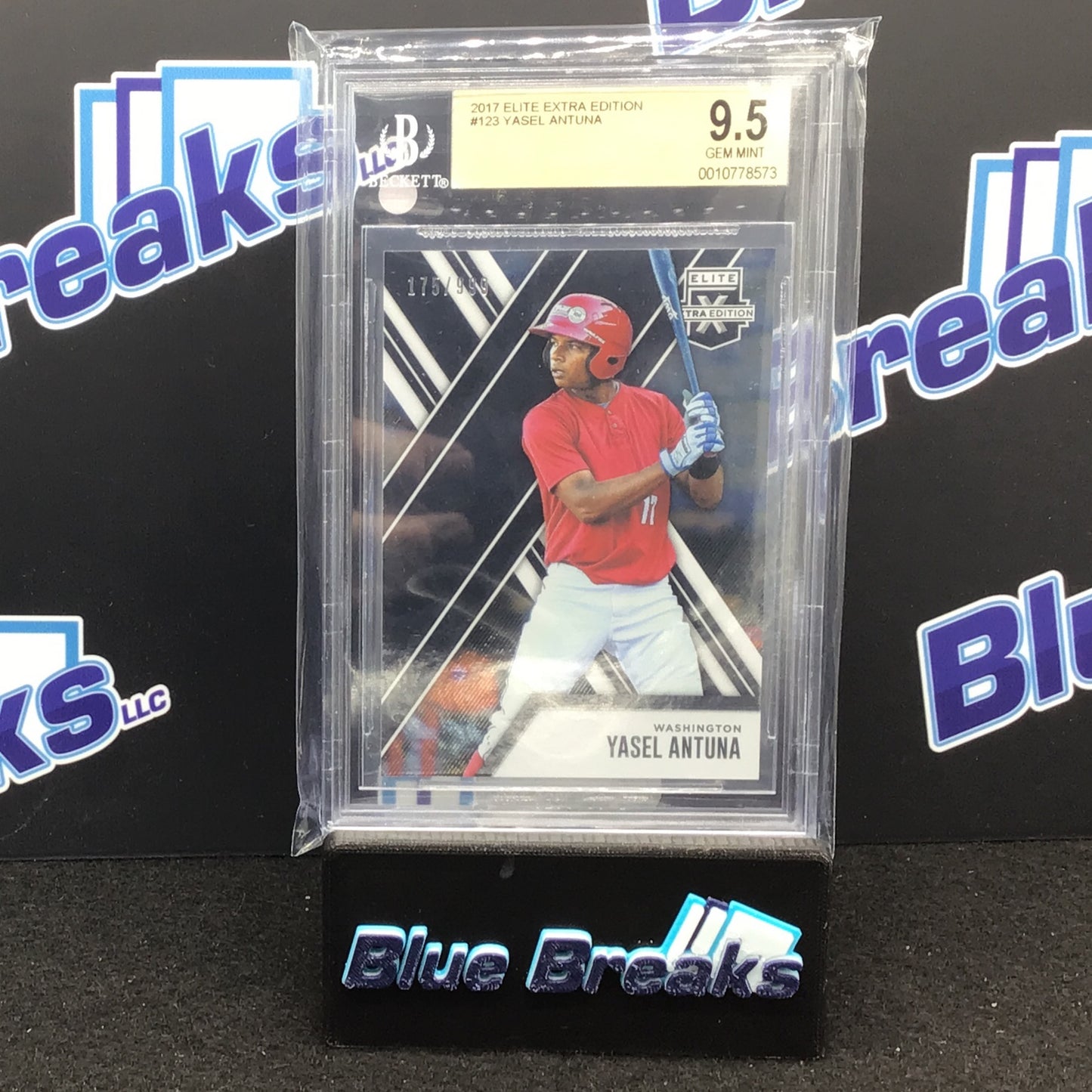 2017 Elite Extra Edition - Yasel Antuna - Washington Nationals - 123 - 175/999 - BGS 9.5