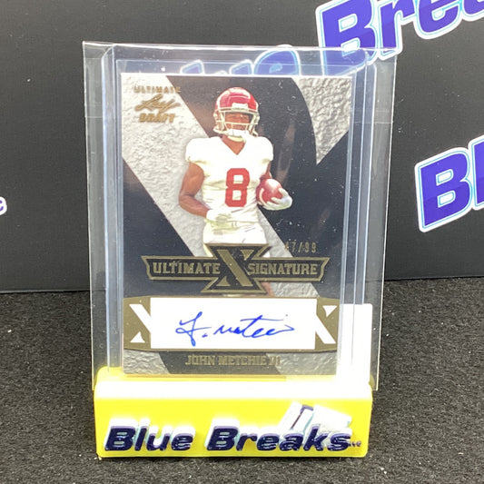 2022 Ultimate Leaf Draft Ultimate Signatures John Metchie III 47/99 UXS-JM1