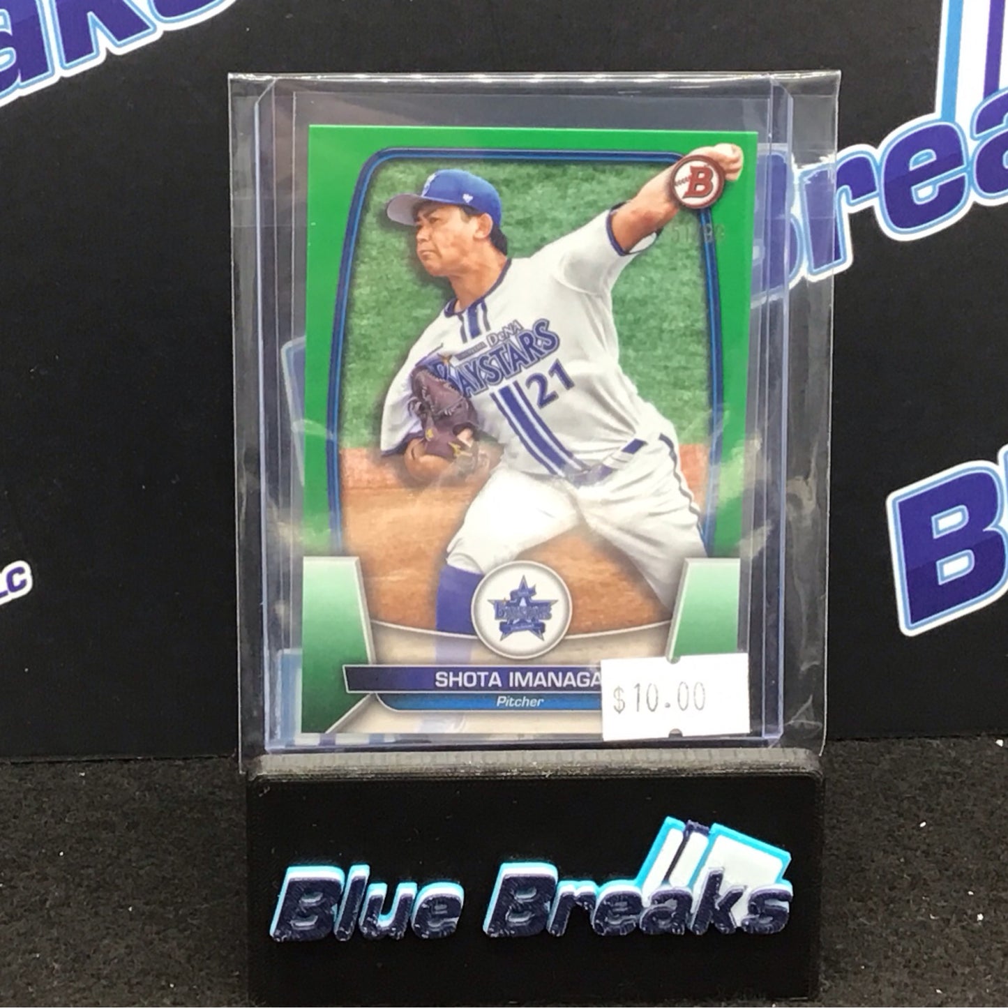 2023 Bowman Green Shota Imanaga 51/99 #107 Baystars