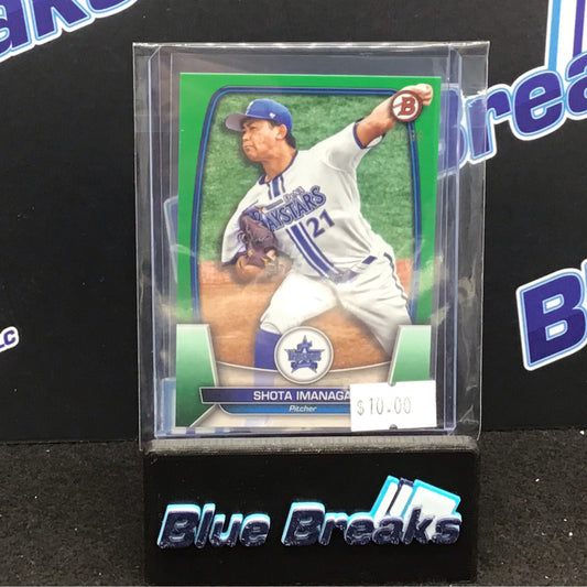 2023 Bowman Green Shota Imanaga 51/99 #107 Baystars