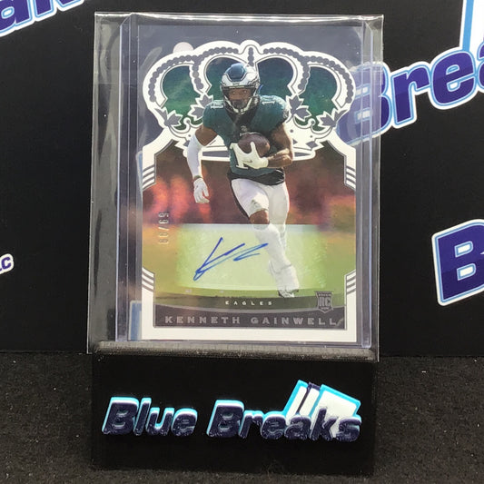 2021 Panini - Crown Royale - Kenneth Gainwell - 59/99 - Philadelphia Eagles - Auto - CR-15