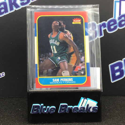 1986 Fleer Sam Perkins #86 Mavericks