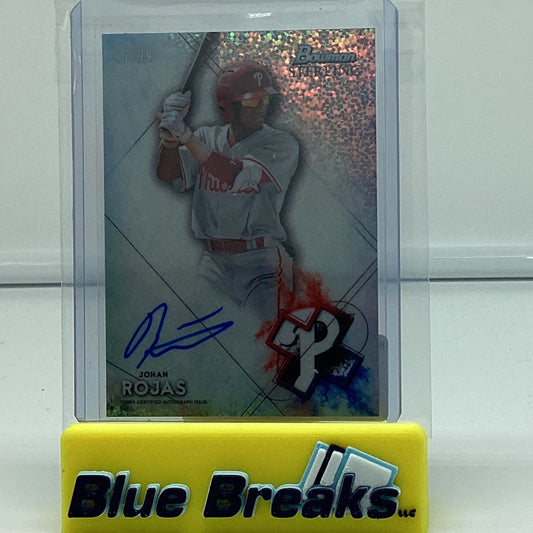 2021 Bowman Sterling - Johan Rojas auto 85/99 #BSPA-JR Phillies
