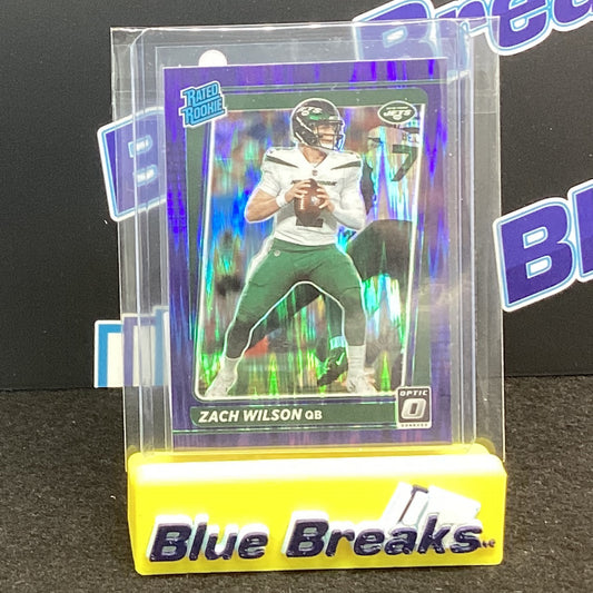 2021 Donruss Optic - Zach Wilson - Shock Prizm #202
