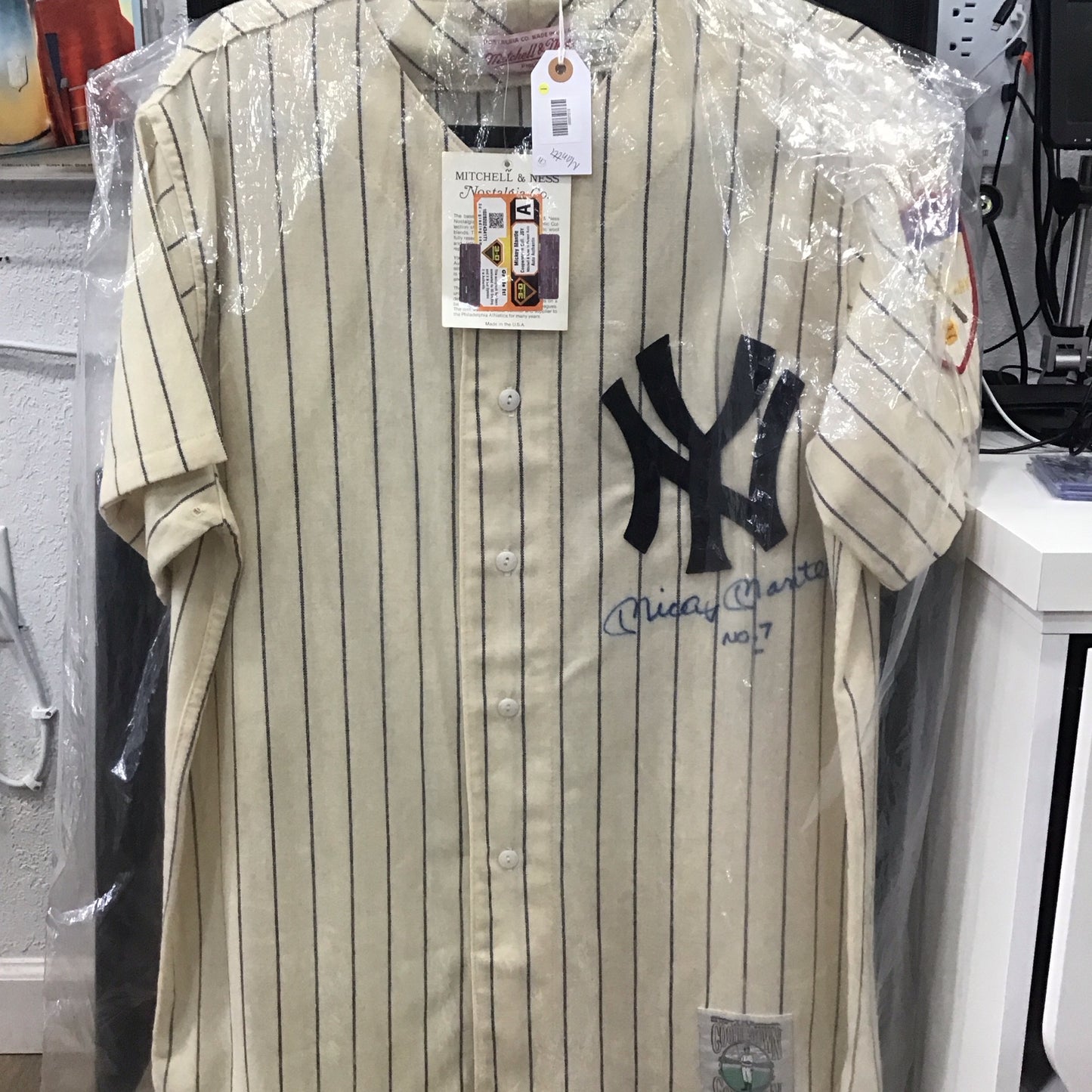 Mickey Mantle autographed/signed Cooperstown Jersey JSY COA