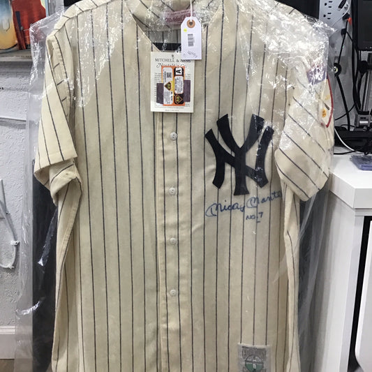Mickey Mantle autographed/signed Cooperstown Jersey JSY COA
