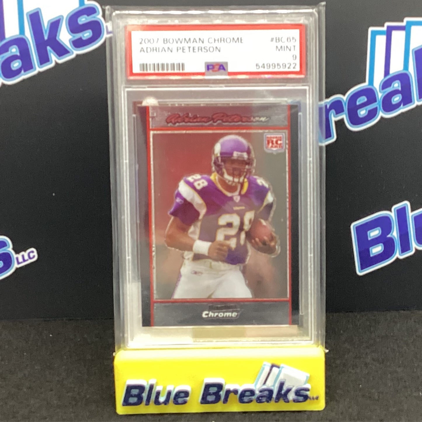 2007 Bowman Chrome Adrian Peterson PSA 9