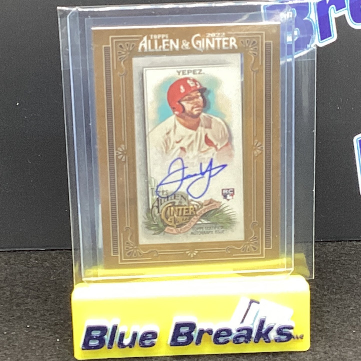 2022 Allen & Ginter - Juan Yepez - Mini Auto - St Louis Cardinals