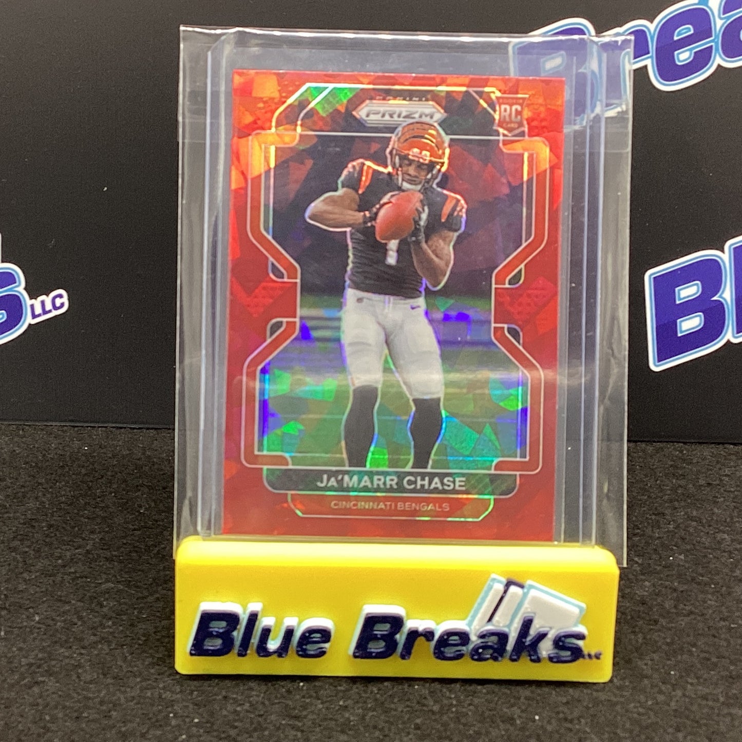 2021 Panini Prizm - Ja'Marr Chase Red Cracked Ice #337