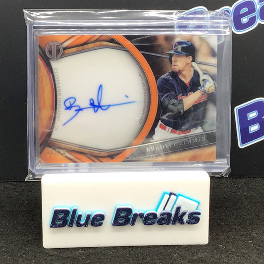 2018 Topps - Tribute - Bradley Zimmer - Cleveland Indians - Guardians - Autograph - 6/19