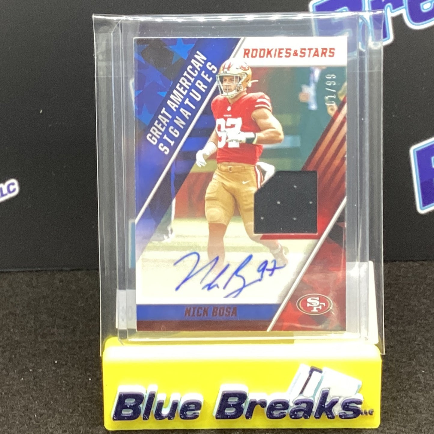 2021 Panini Rookies & Stars Great American Signatures Nick Bosa 01/99 #GAS-NB