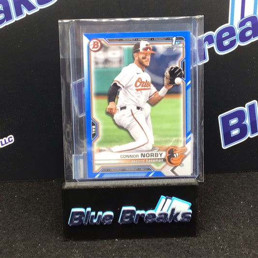 2021 Bowman Draft Blue Connor Norby 130/150 #BD-50  - Baltimore Orioles