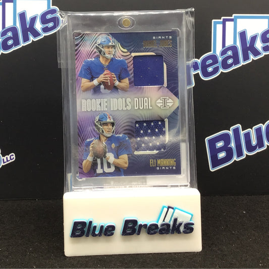 2019 Panini Illusions Rookie Idols Dual Jones Manning patch #RI-DE Giants