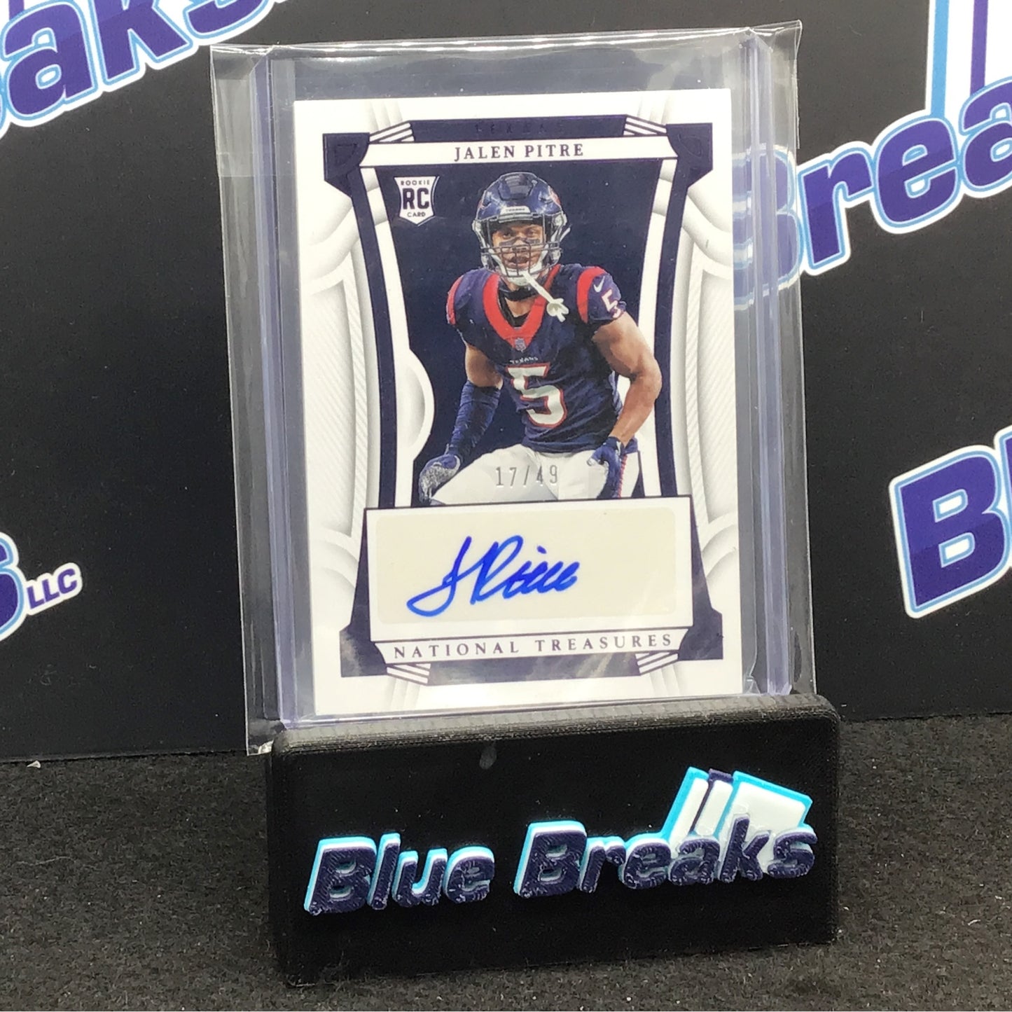 2022 Panini - National Treasures - Jalen Pitre - Purple -auto - 17/49 - RC - #114- football - Houston Texans