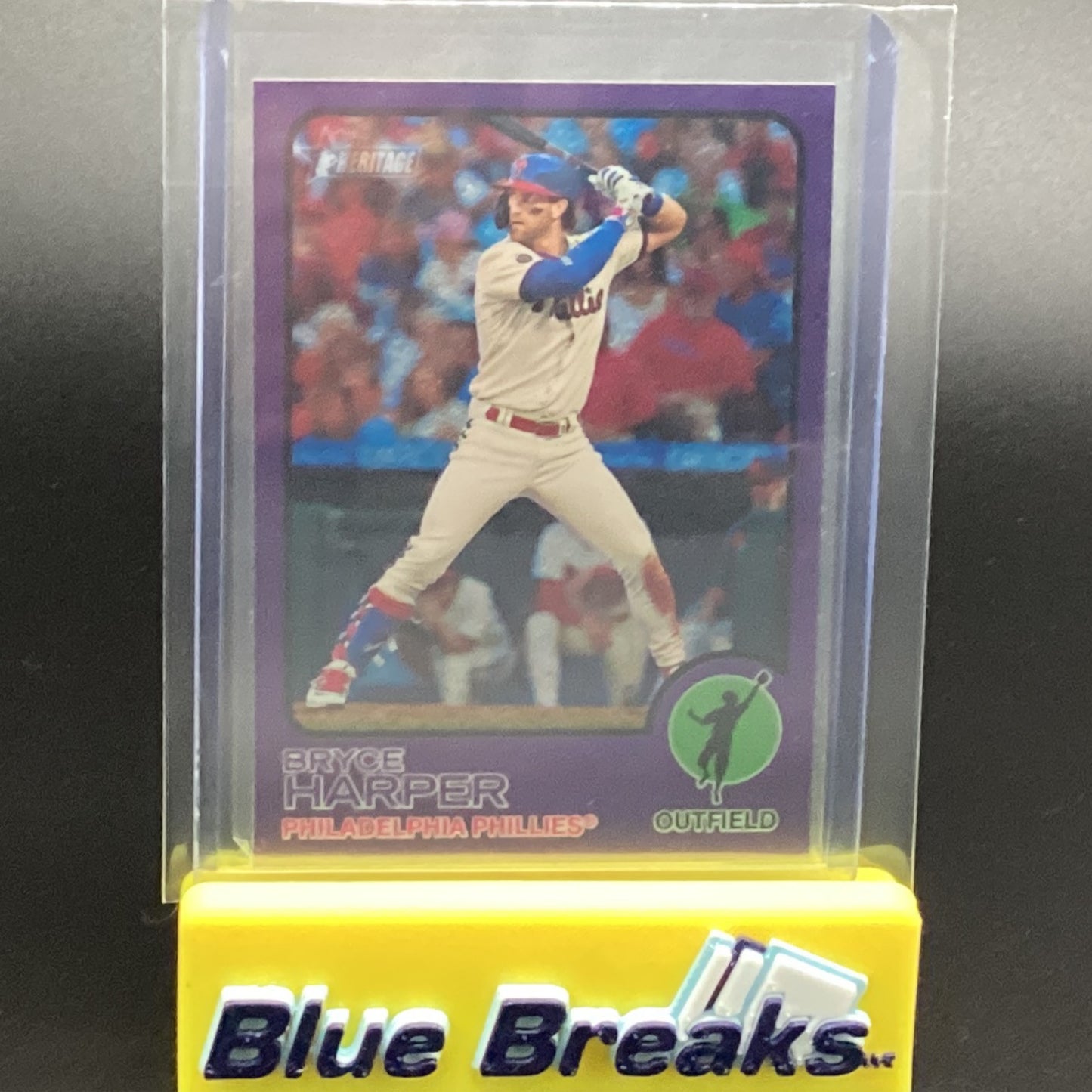 2022 Topps Heritage Purple Bryce Harper