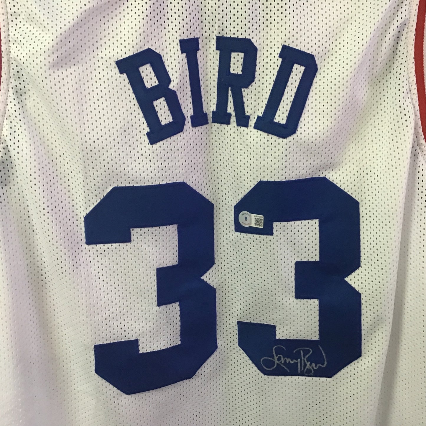Larry Bird all-star autographed jersey Becket COA WP04203
